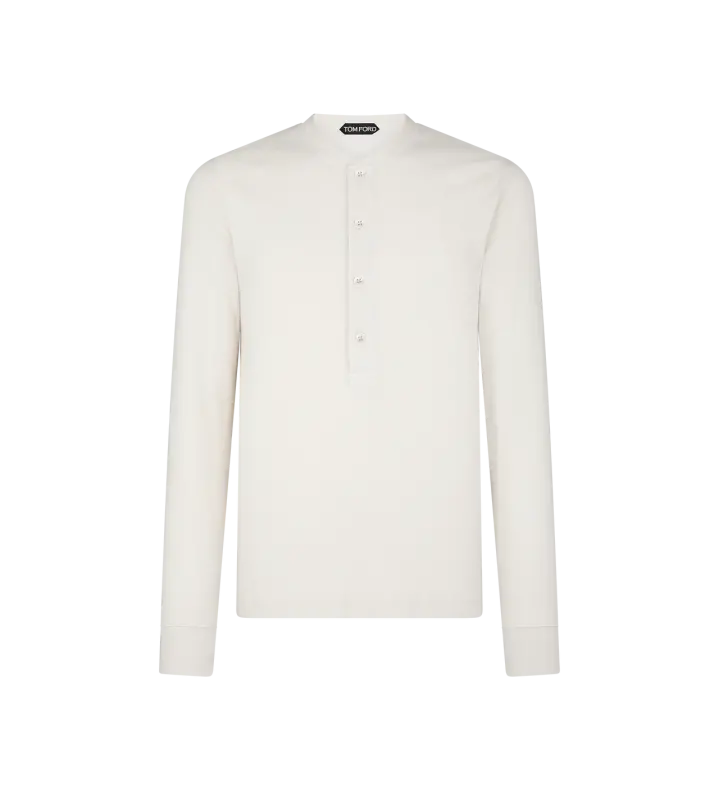 COTTON MODAL RIB HENLEY online